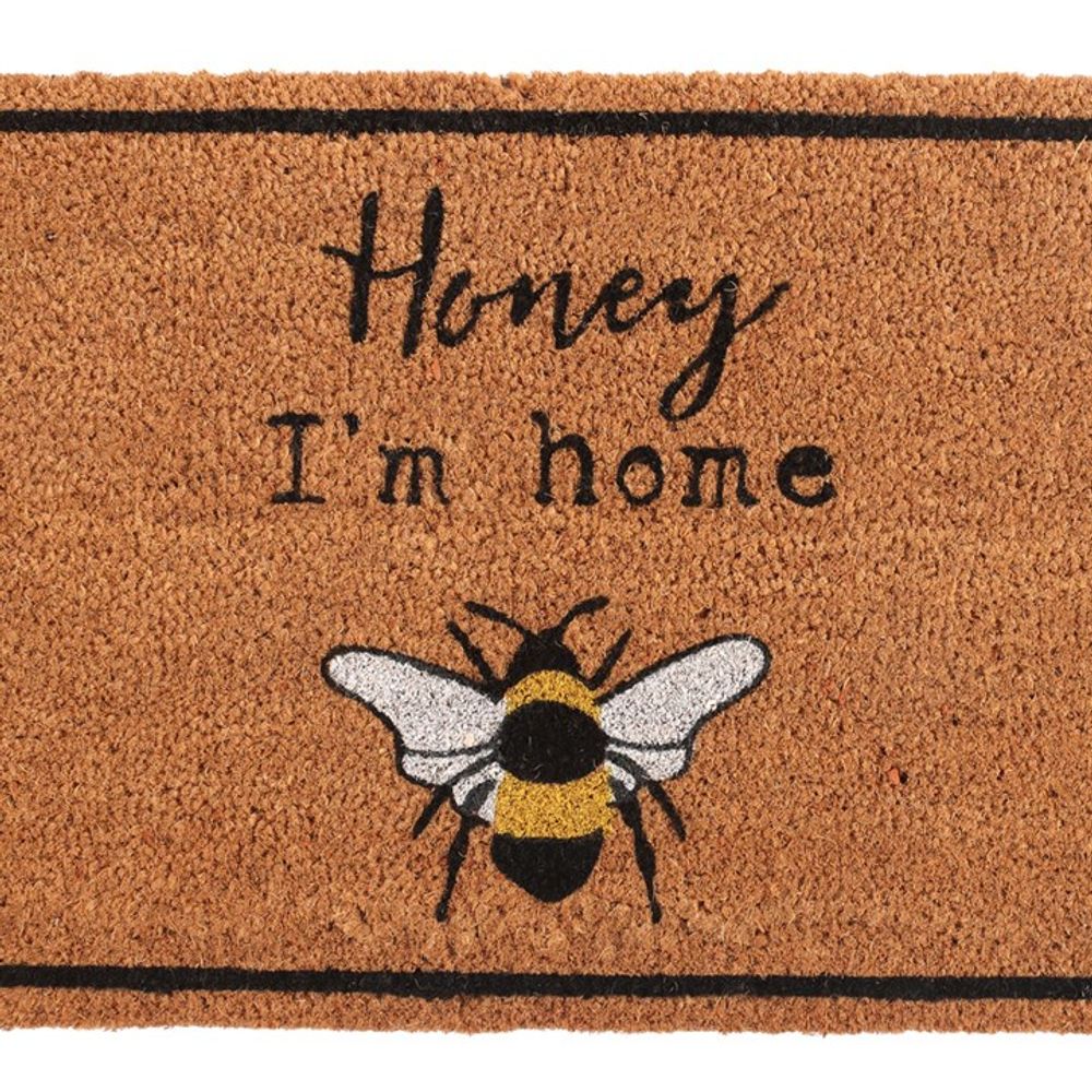 Natural Honey I’m Home Bee Doormat N/A