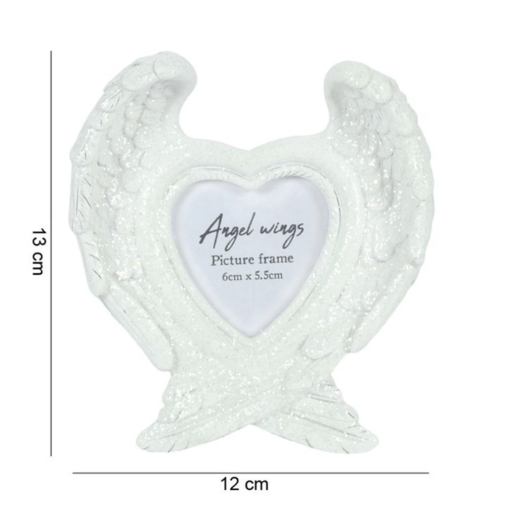 Glitter Angel Wing Photo Frame N/A