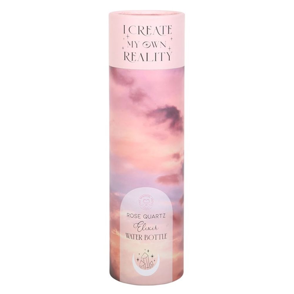 Rose Quartz Create My Own Reality Glass Water Bottle N/A