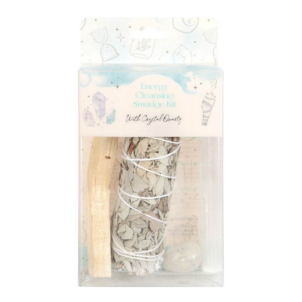 Smudge Kit with Clear Quartz Crystal N/A