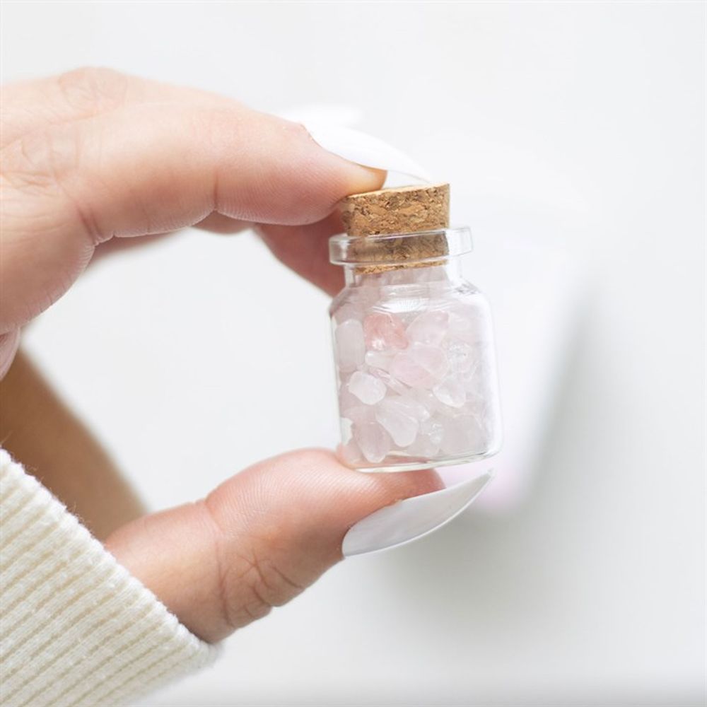 Jar of Love Rose Quartz Crystal in a Matchbox N/A