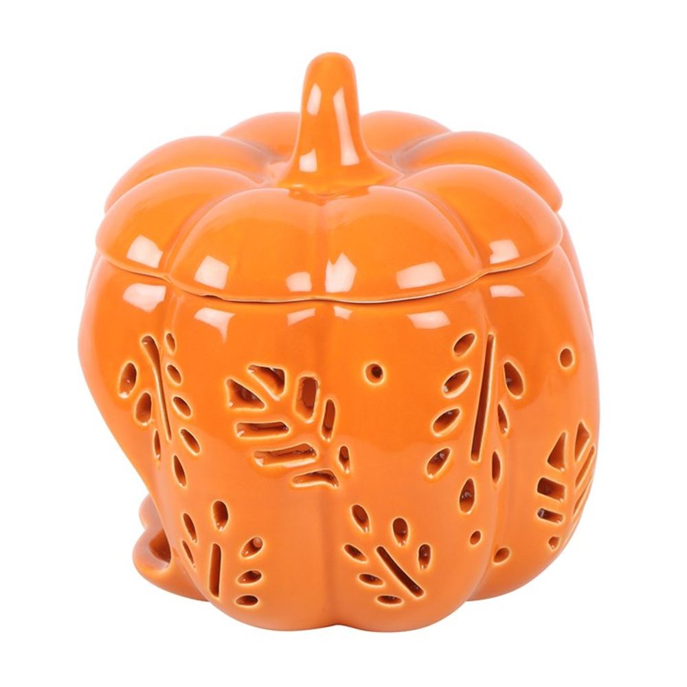 Orange Autumn Leaves Pumpkin Oil Burner N/A