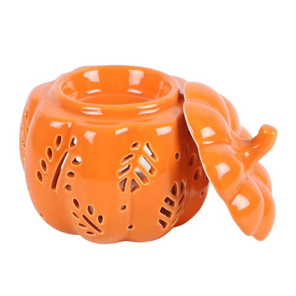 Orange Autumn Leaves Pumpkin Oil Burner N/A