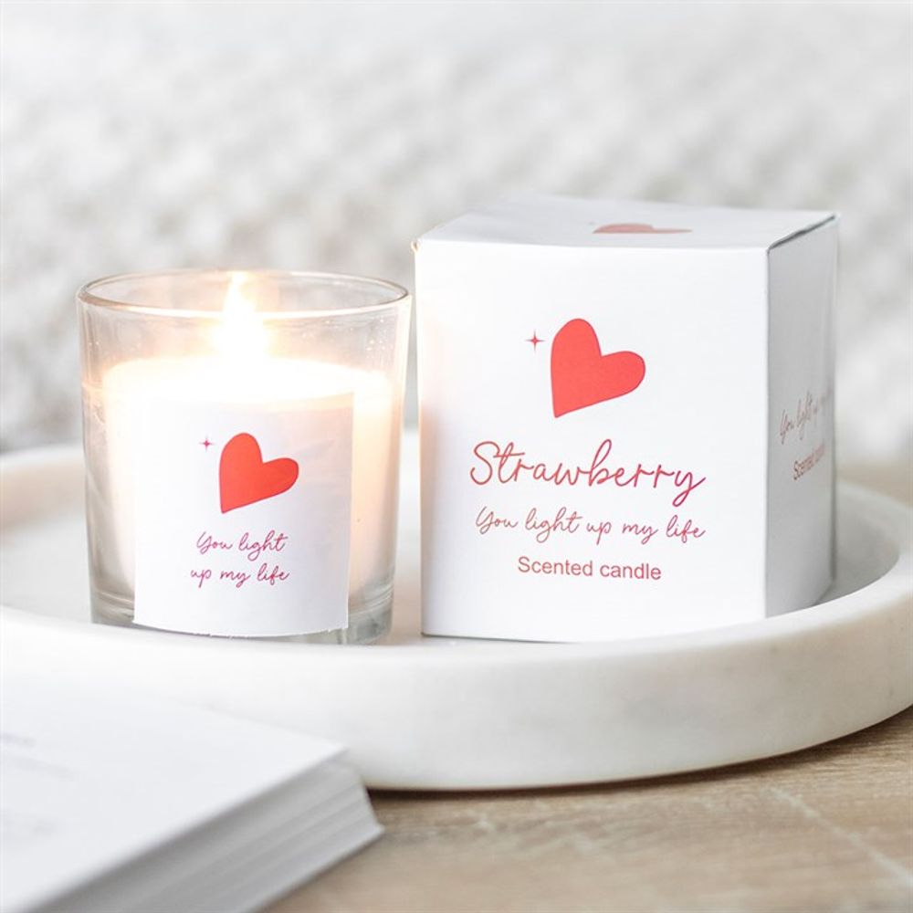 You Light Up My Life Strawberry Scented Candle N/A