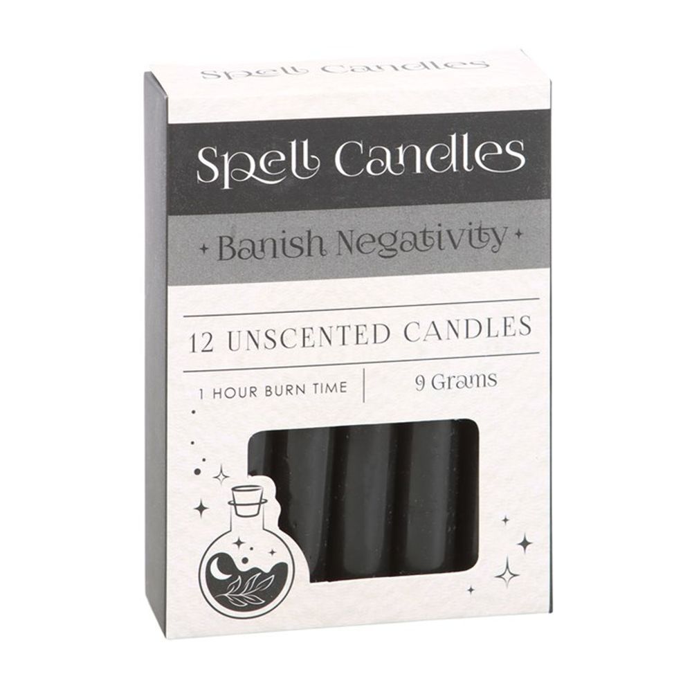 Pack of 12 Banish Negativity Spell Candles N/A