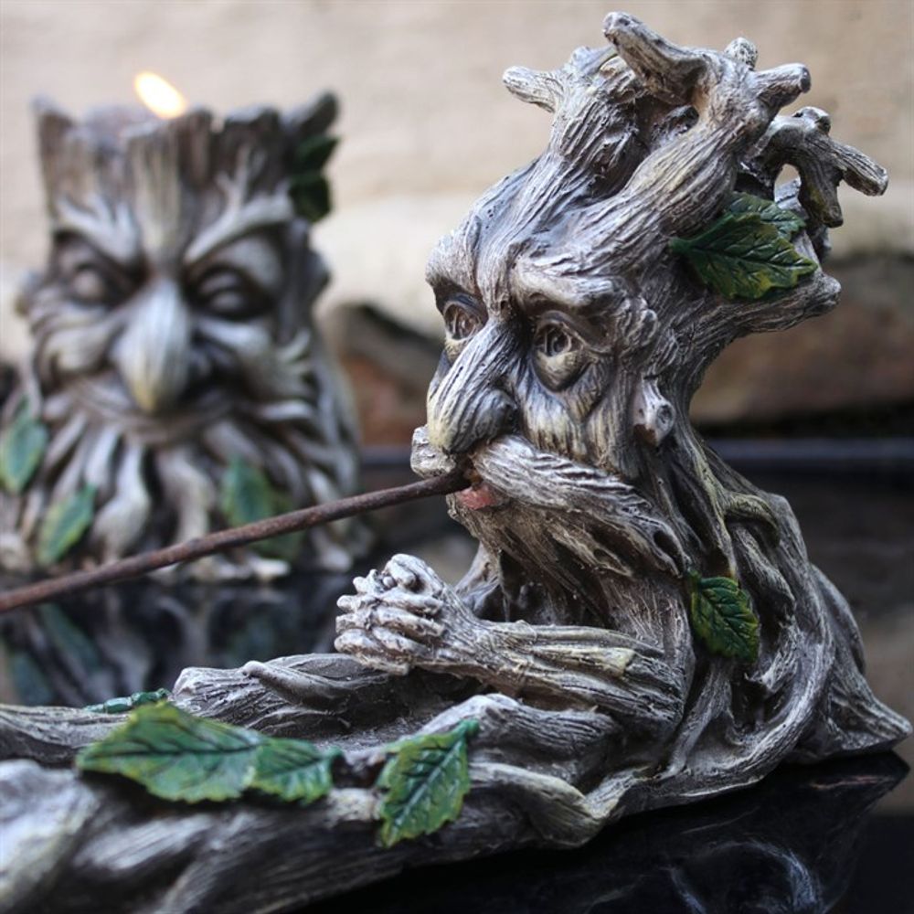 Green Man Incense Stick Holder N/A