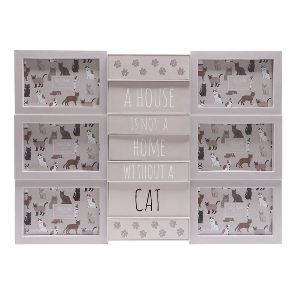 50cm Cat Multi Photo Frame N/A