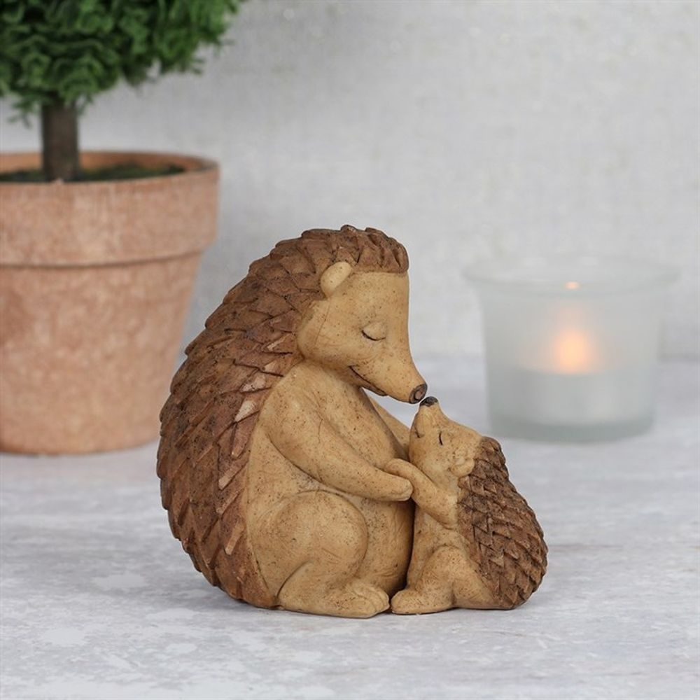 Happy Hoglet Mother and Baby Hedgehog Ornament N/A