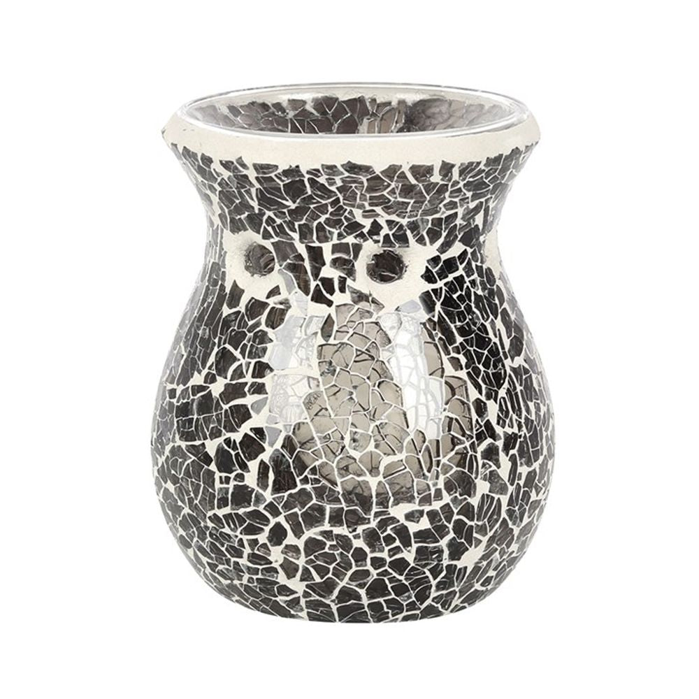 Small Gunmetal Grey Crackle Oil Burner N/A