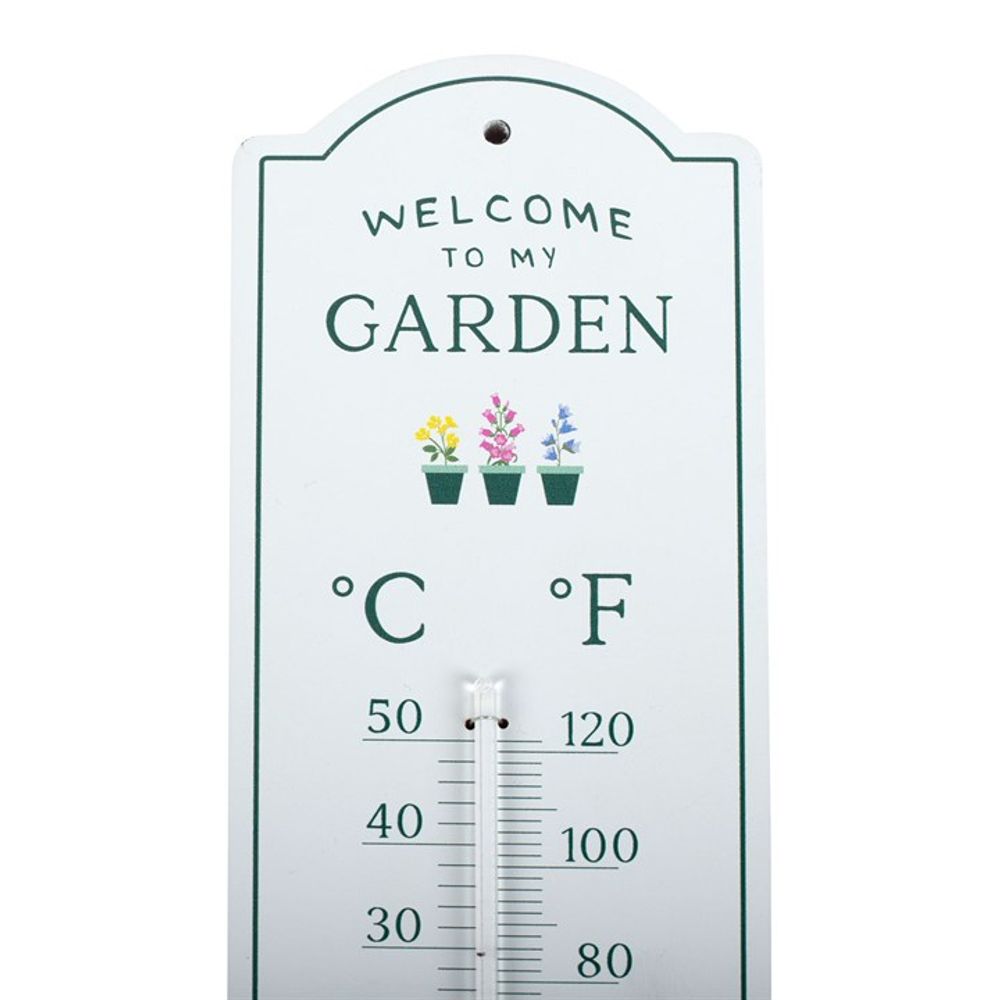 Welcome to My Garden Wall Thermometer N/A