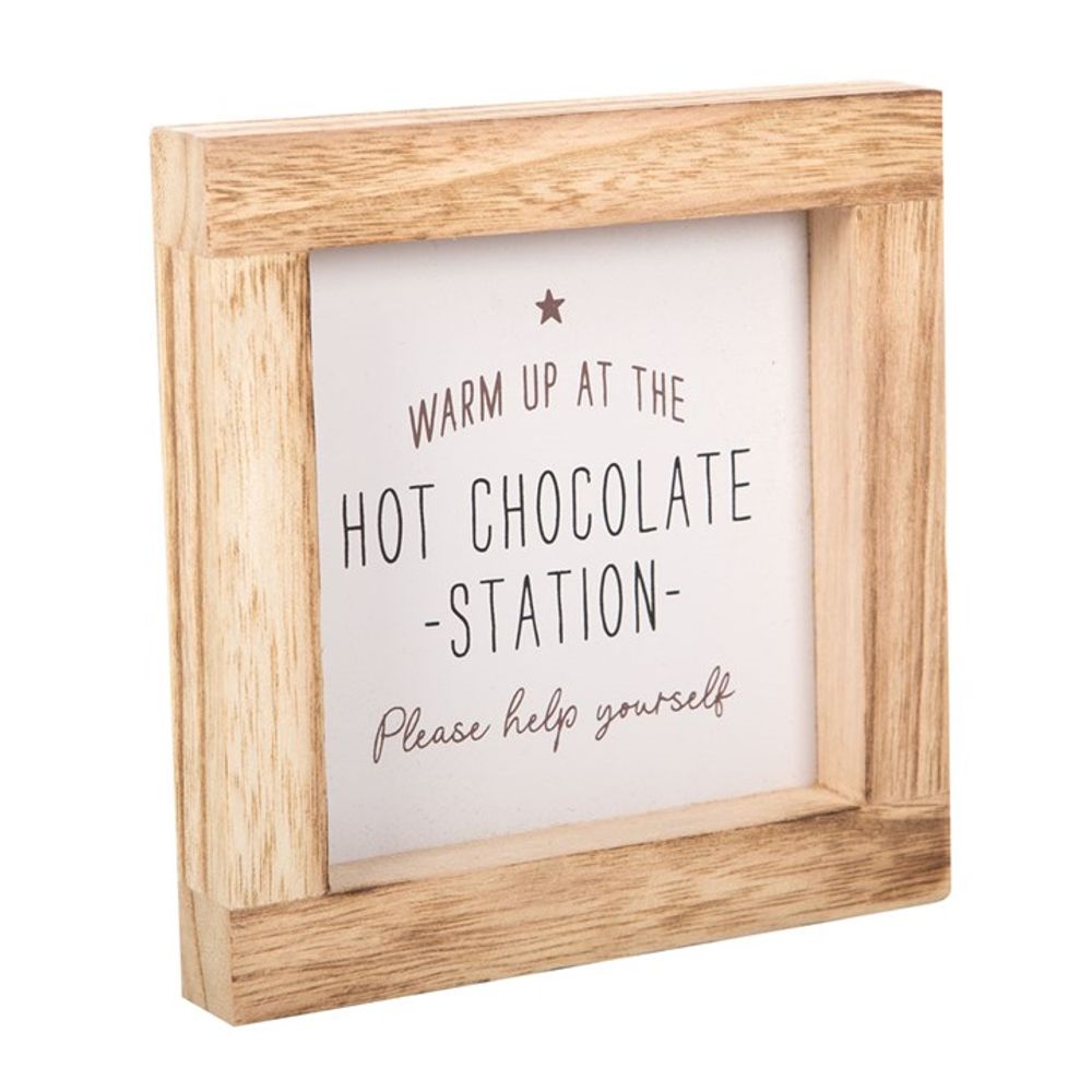 Hot Chocolate Station Wooden Sign N/A