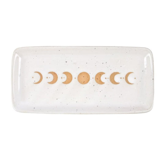 17cm Moon Phase Ceramic Trinket Tray N/A