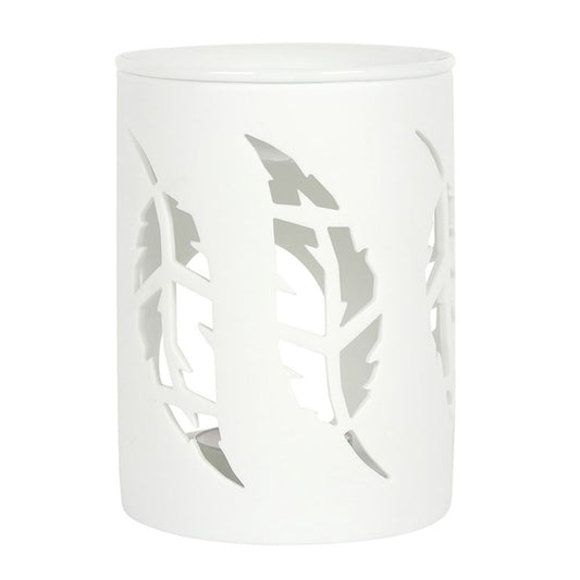 White Feather Cut Out Oil Burner N/A