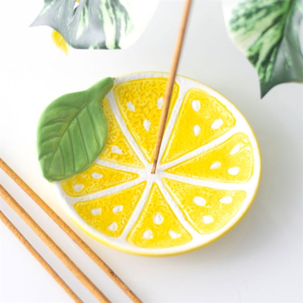 Lemon Slice Incense Stick Holder N/A