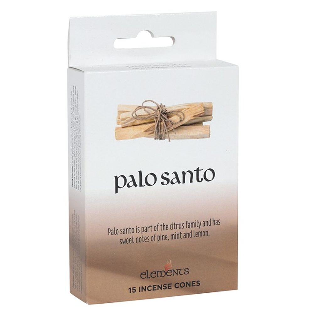 Set of 12 Packets of Elements Palo Santo Incense Cones N/A