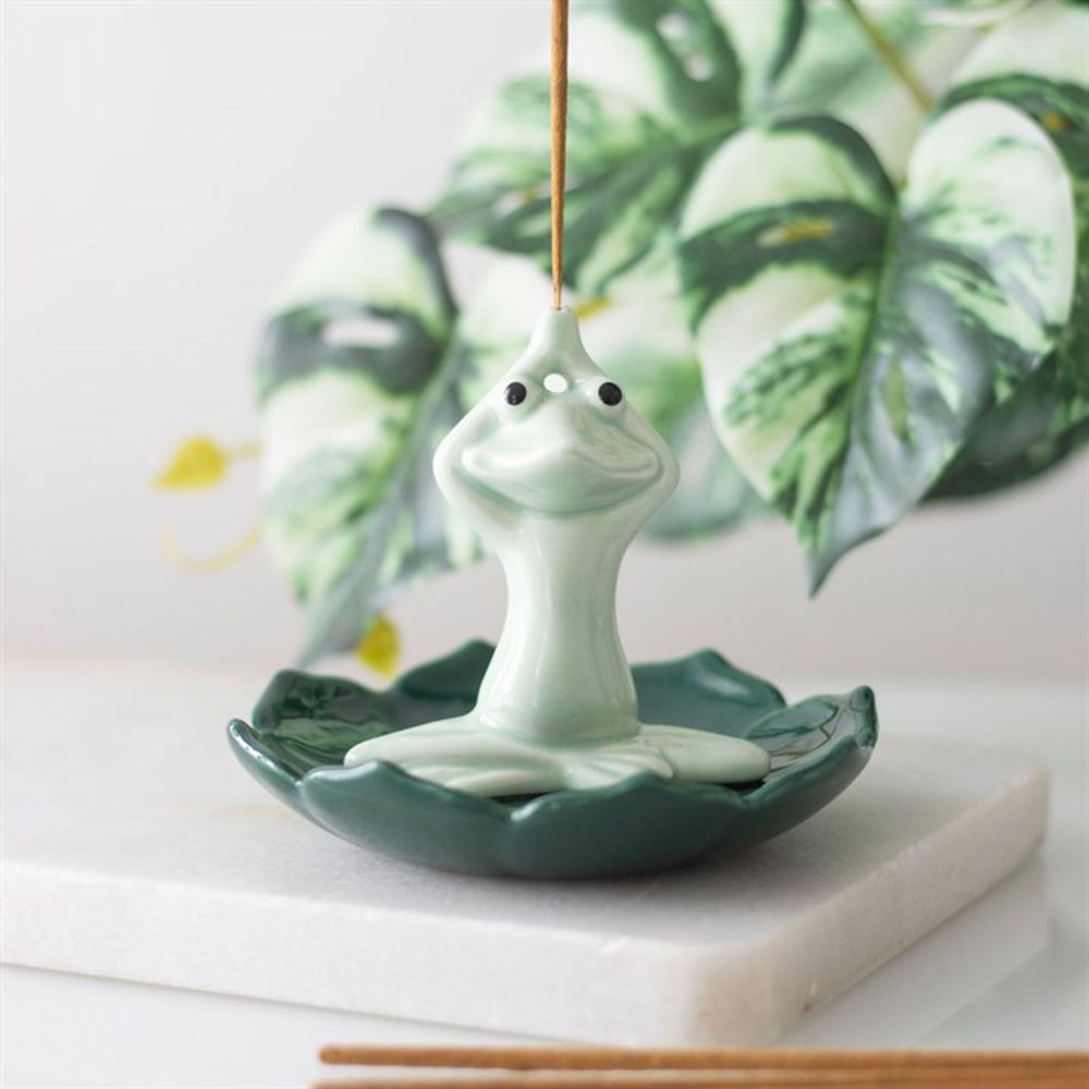 Yoga Frog Incense Stick Holder N/A