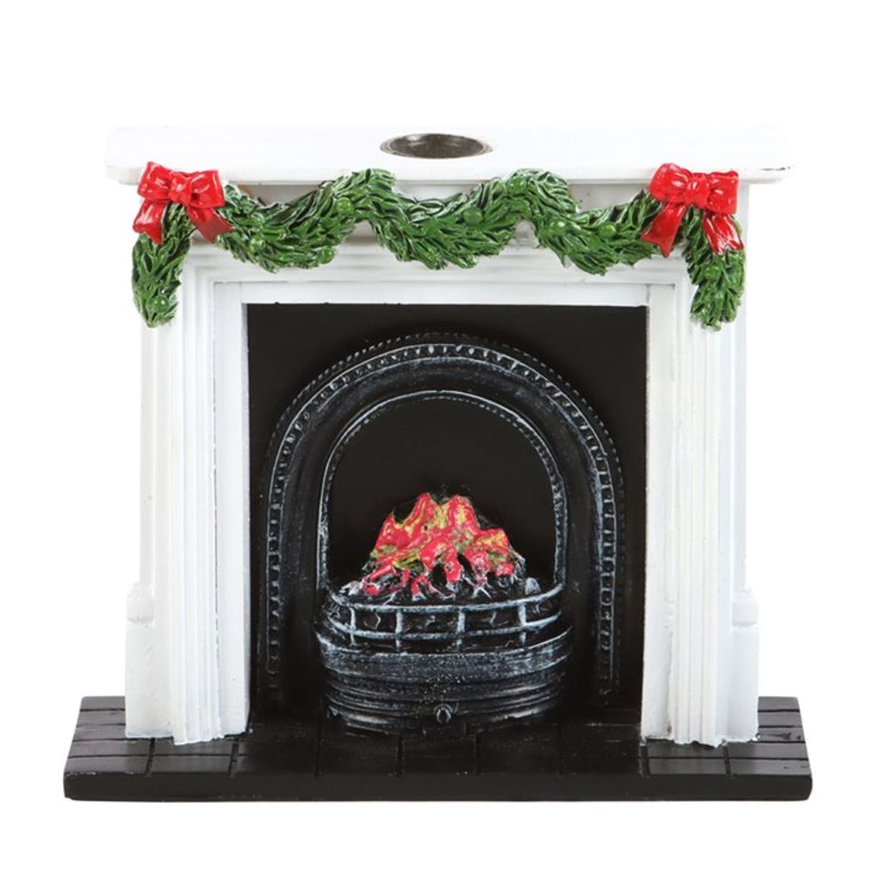 Christmas Fireplace Backflow Incense Burner N/A