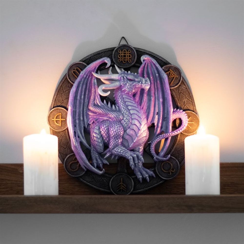 Samhain Dragon Resin Wall Plaque by Anne Stokes N/A