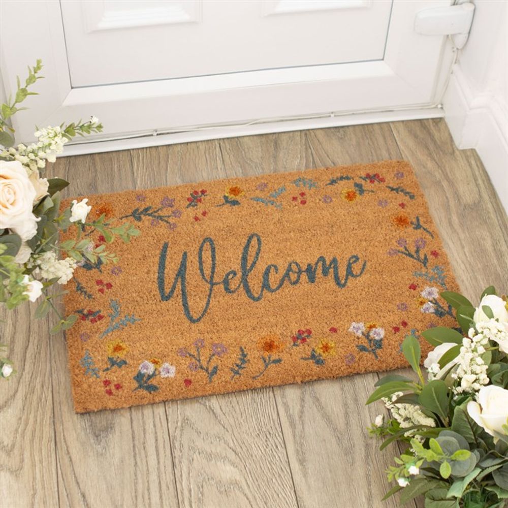 Natural Botanical Welcome Doormat N/A