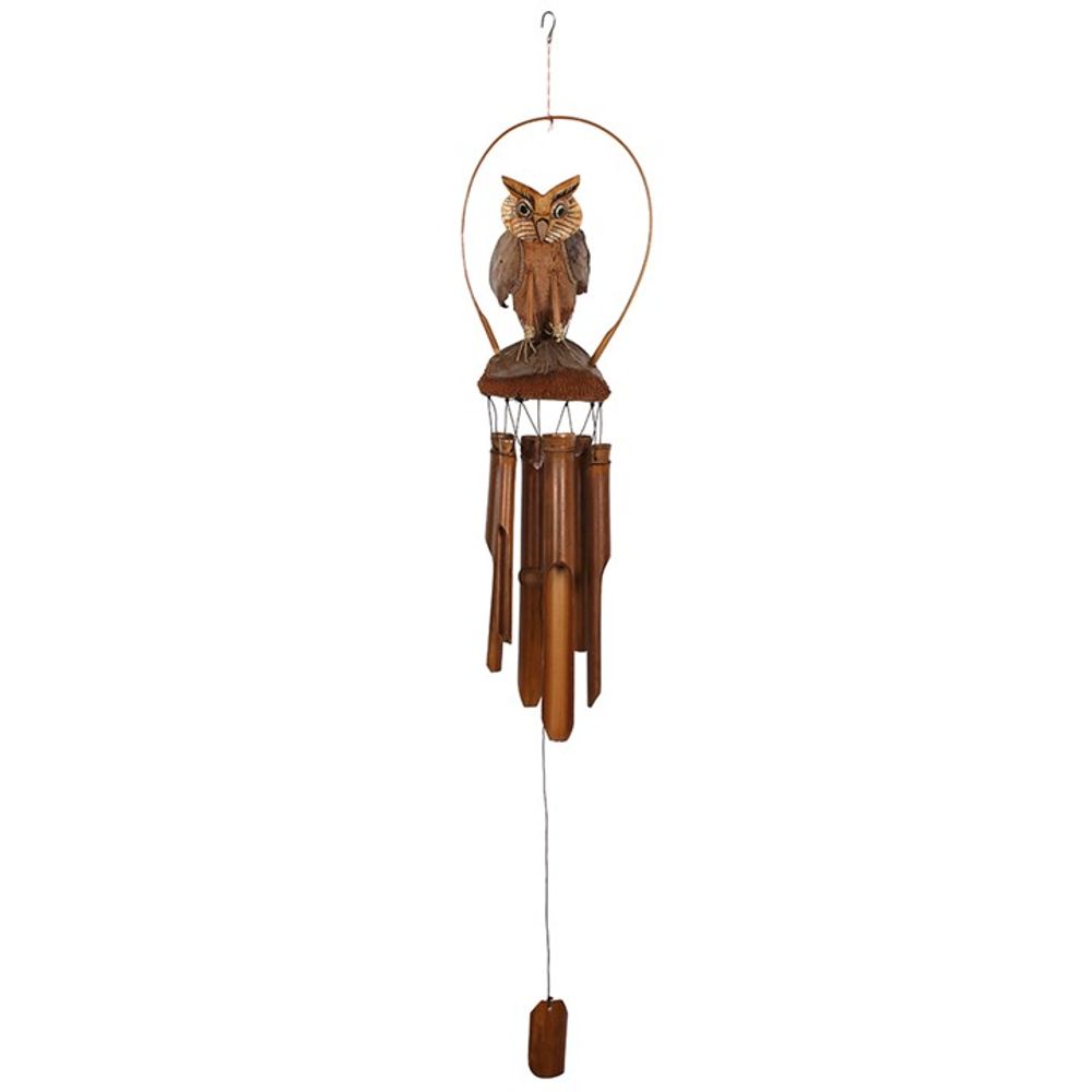 Owl Bamboo Windchime N/A