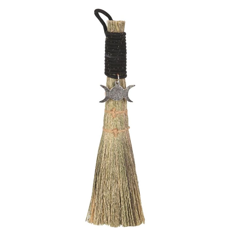 20cm Broom with Triple Moon Charm N/A