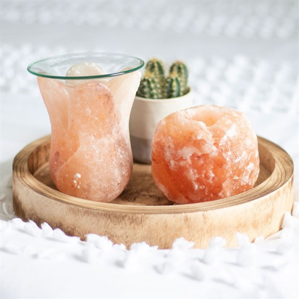 Tulip Shaped Himalayan Salt Oil Burner N/A