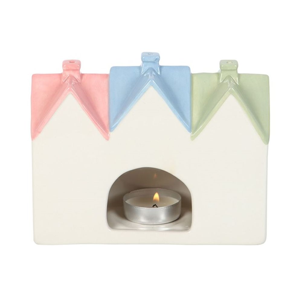 Pastel House Incense Cone Burner and Tealight Holder N/A