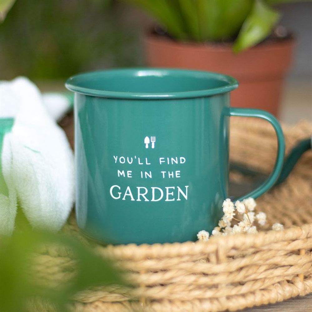 Find Me in the Garden Enamel Mug N/A