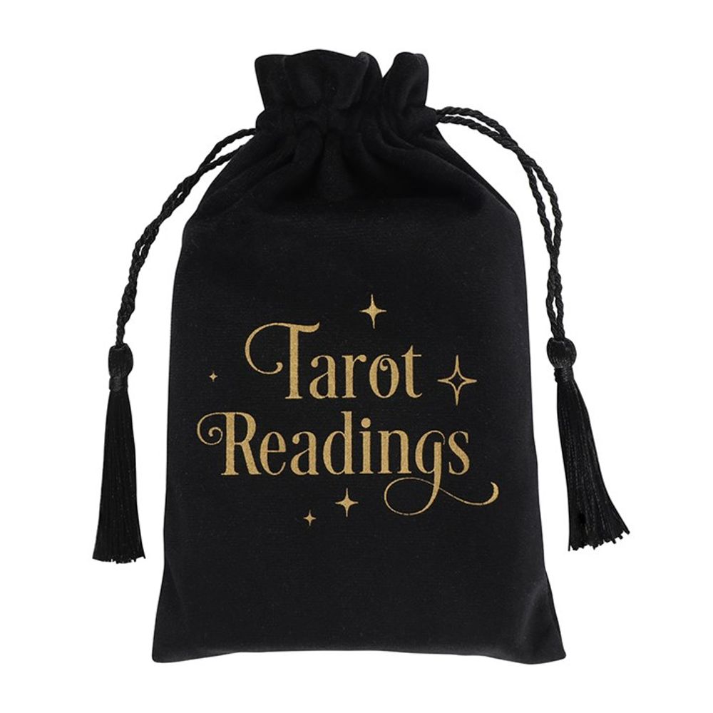 Black Tarot Readings Drawstring Pouch N/A