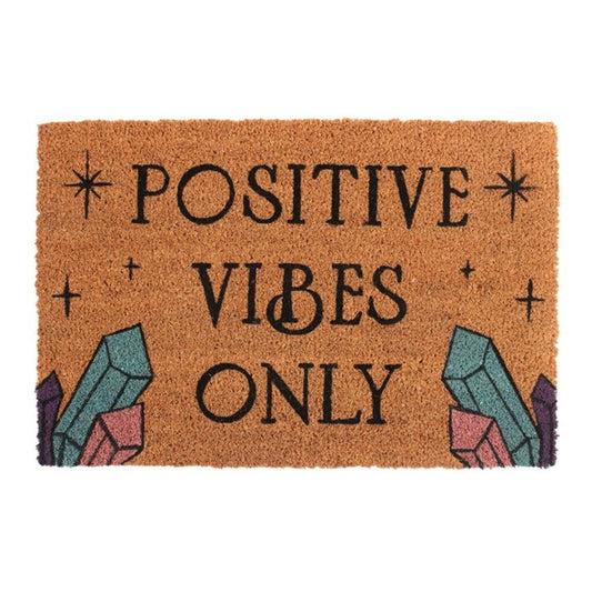 Natural Positive Vibes Only Doormat N/A