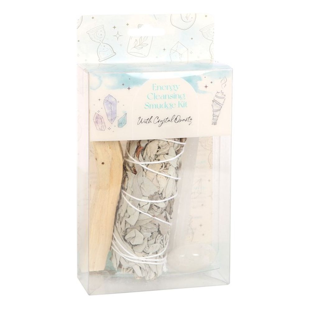 Smudge Kit with Clear Quartz Crystal N/A