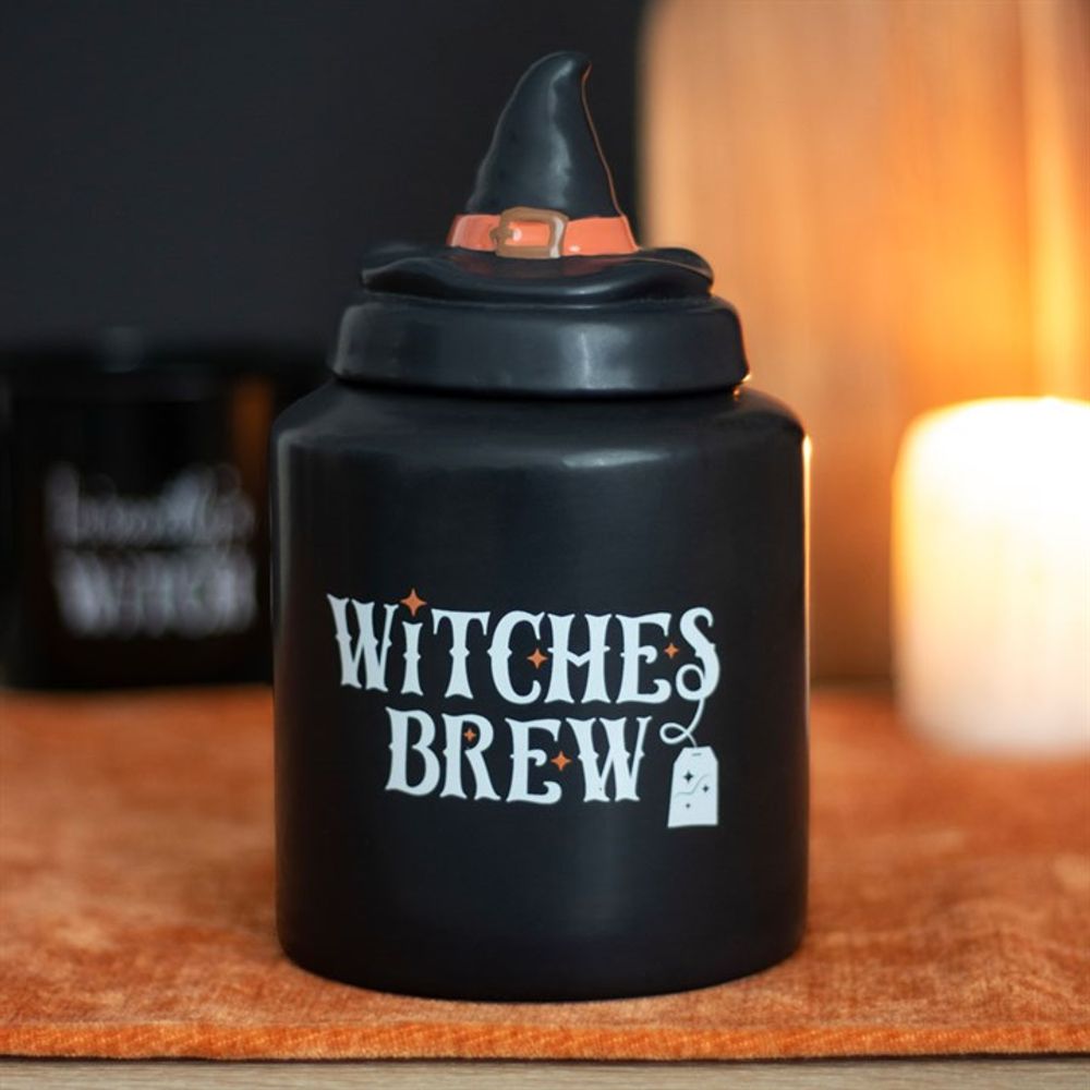 Witches Brew Ceramic Tea Canister N/A