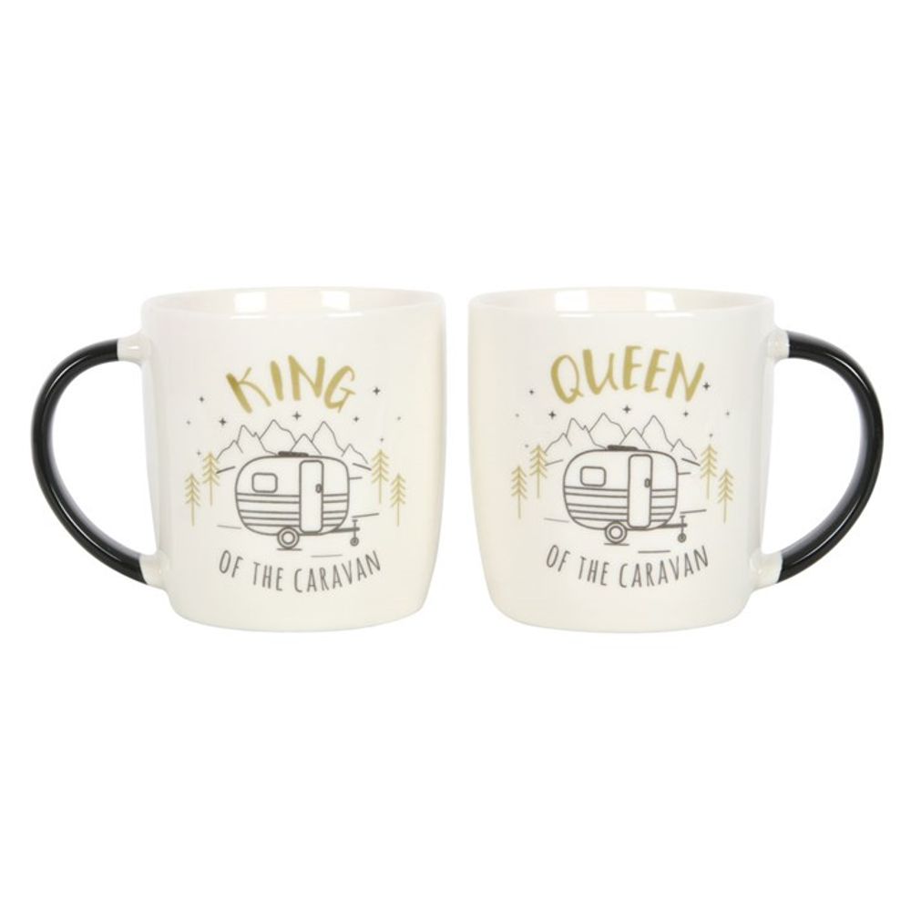 King and Queen Couples Caravan Mug Set N/A