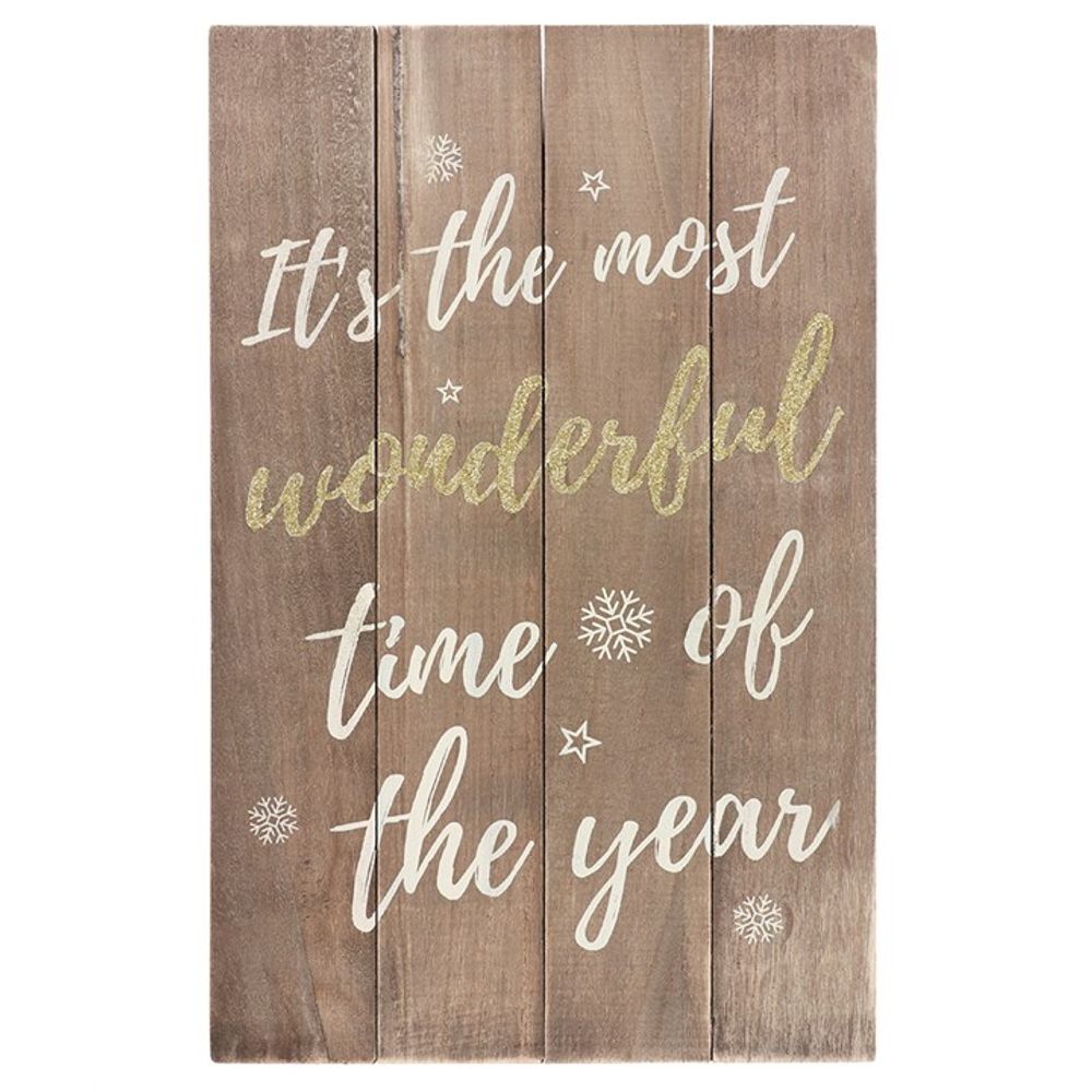 It's the Most Wonderful Time of the Year Wooden Plaque N/A