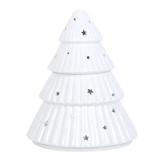 White Christmas Tree Oil Burner N/A