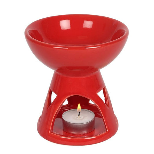 Red Deep Bowl Oil Burner N/A