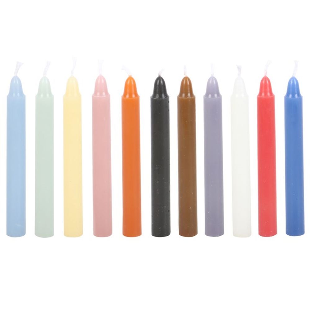 Pack of 12 Mixed Colour Spell Candles N/A