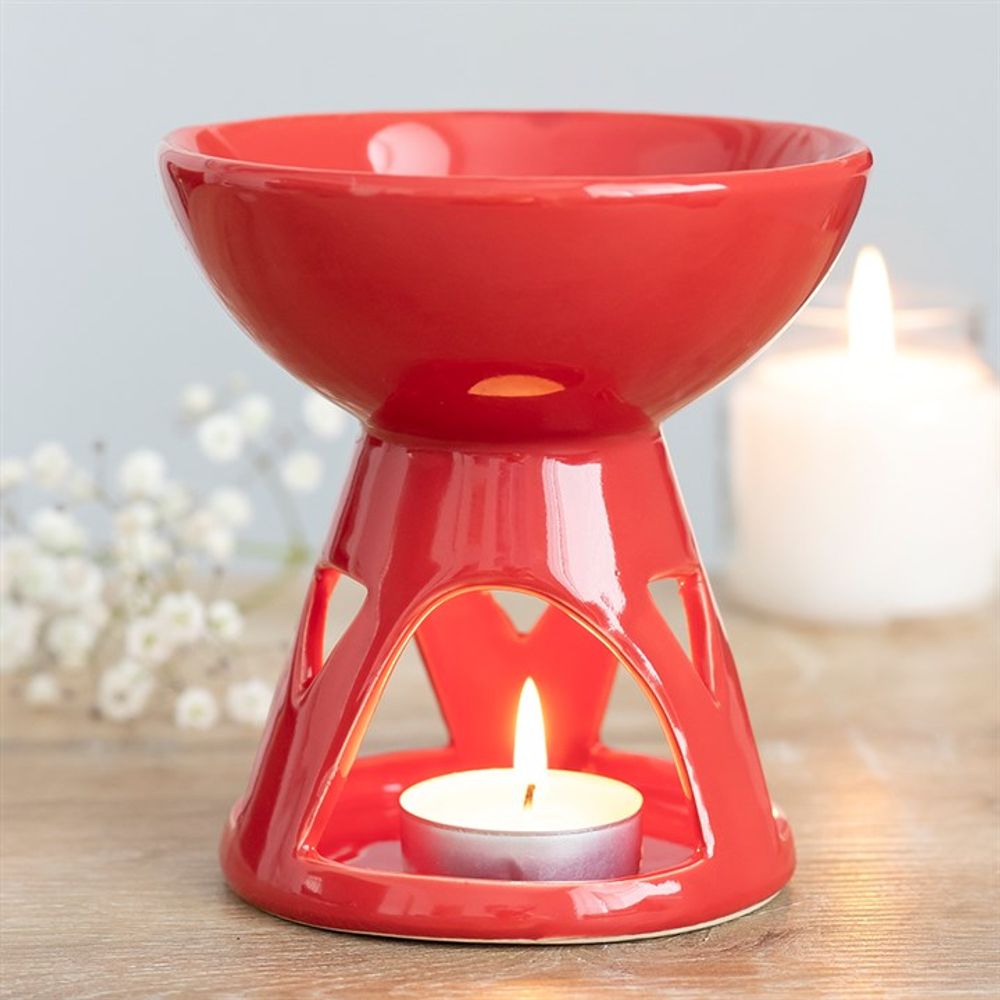 Red Deep Bowl Oil Burner N/A