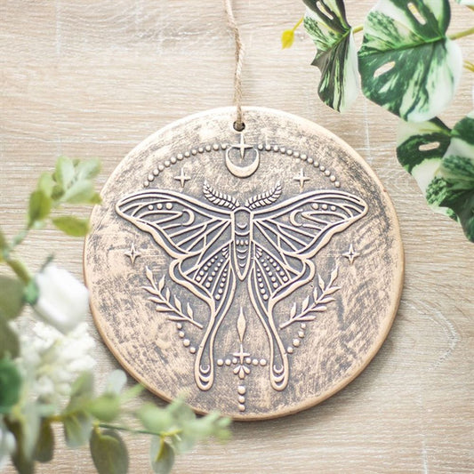 Luna Moth Terracotta Plaque N/A