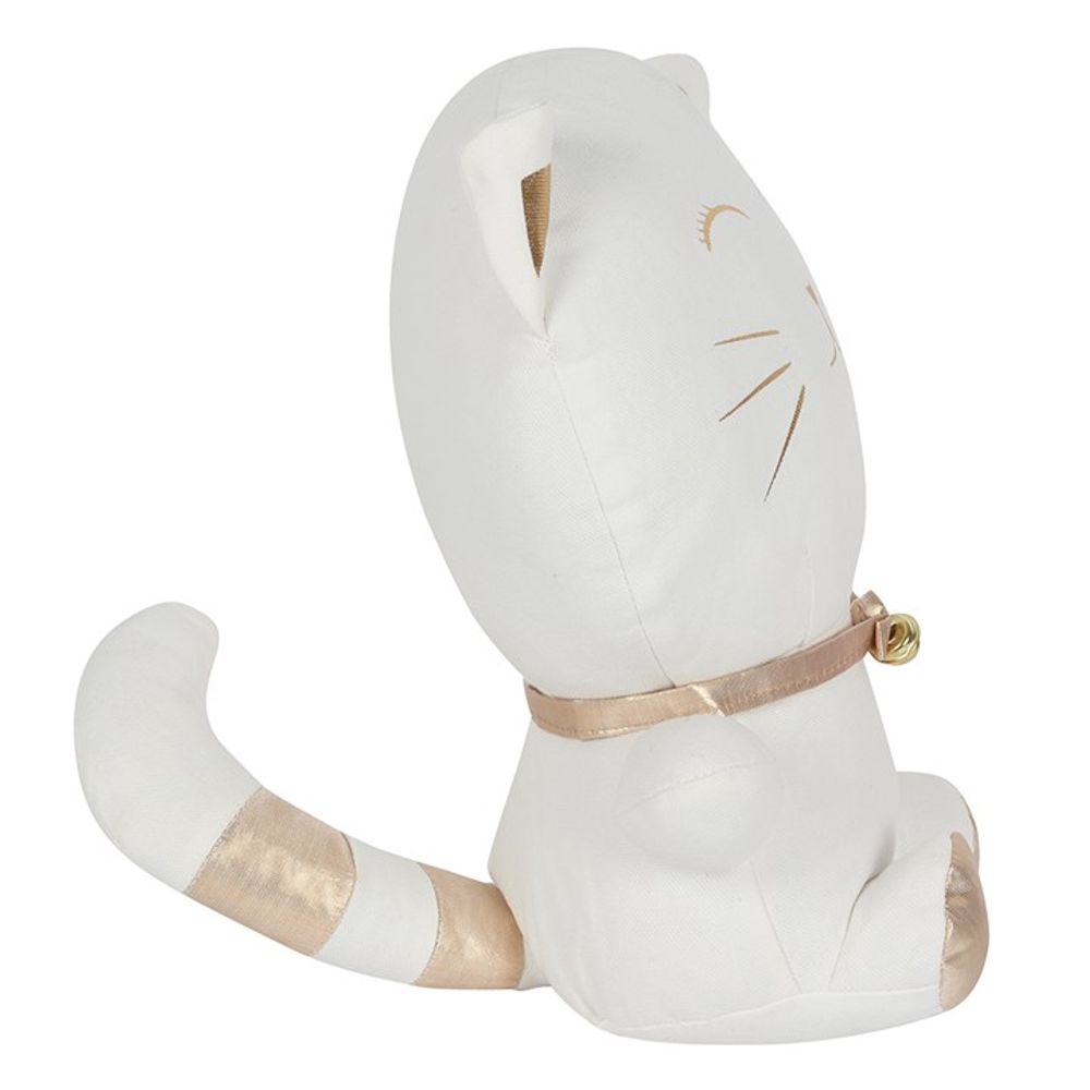 White Cat Door Stop N/A