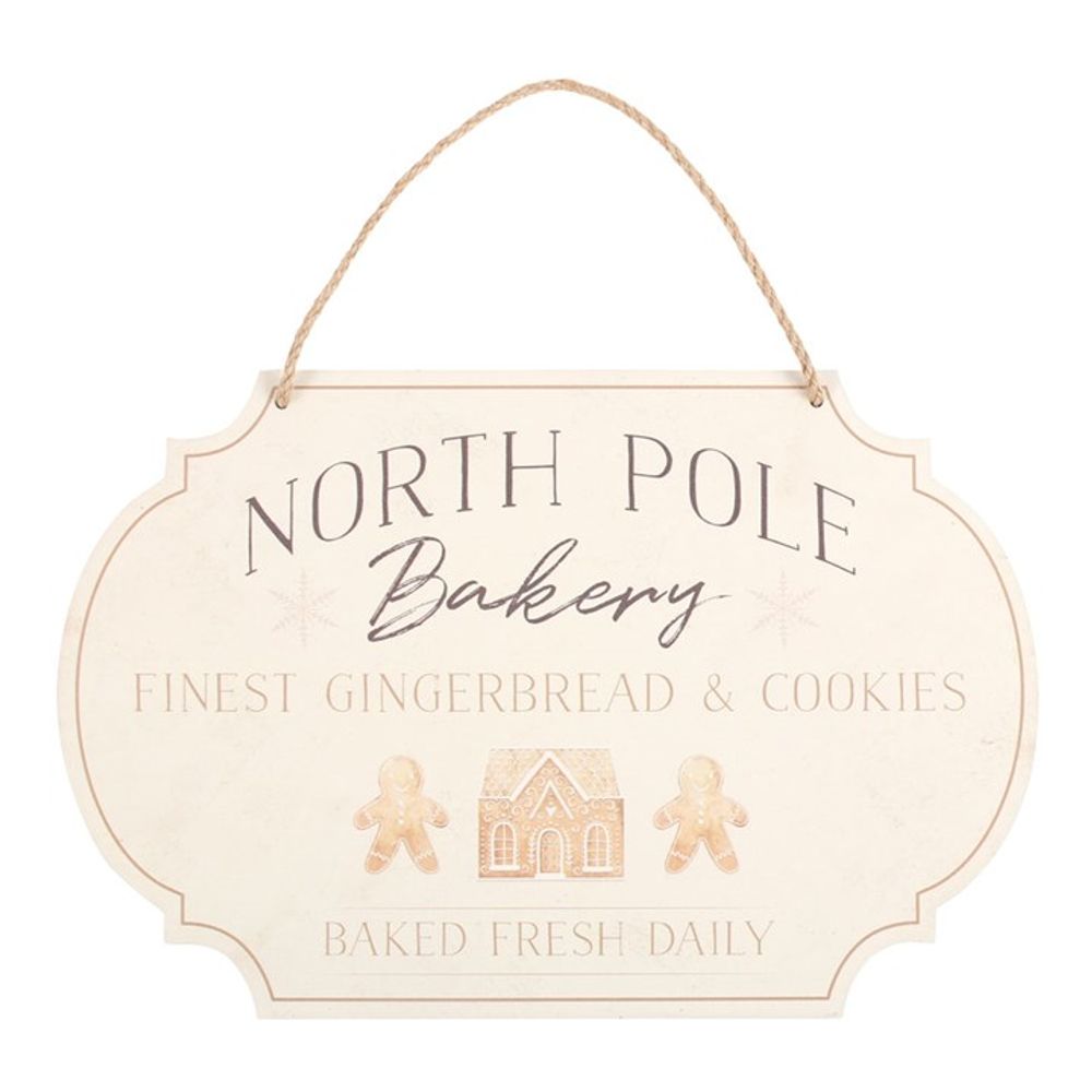 North Pole Bakery Hanging Sign N/A