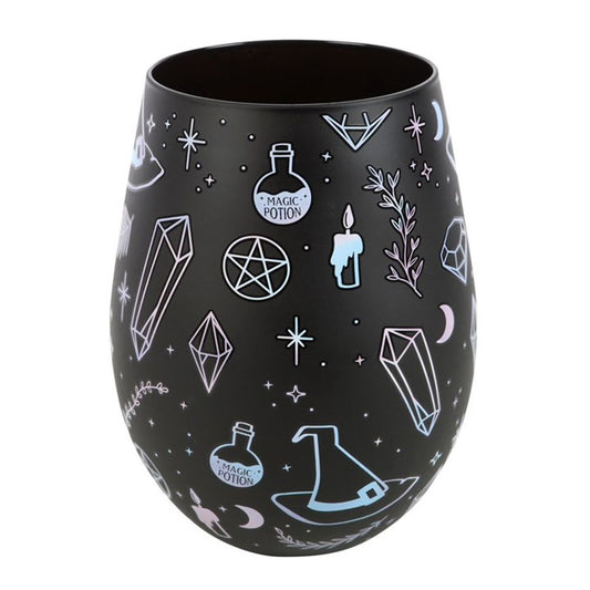 Crystal Witch Print Stemless Glass N/A