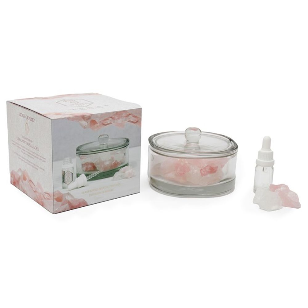 400g Rose Quartz Crystal Oil Diffuser N/A