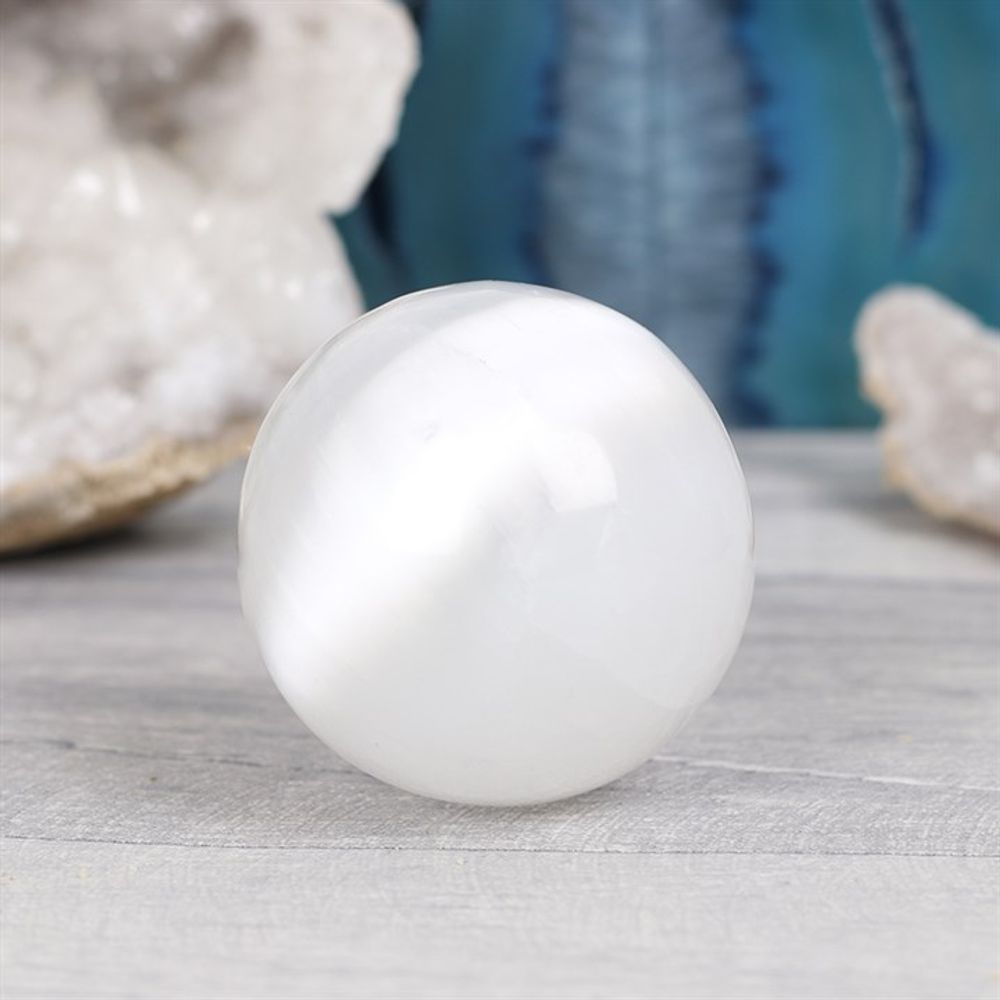 Small Selenite Sphere N/A