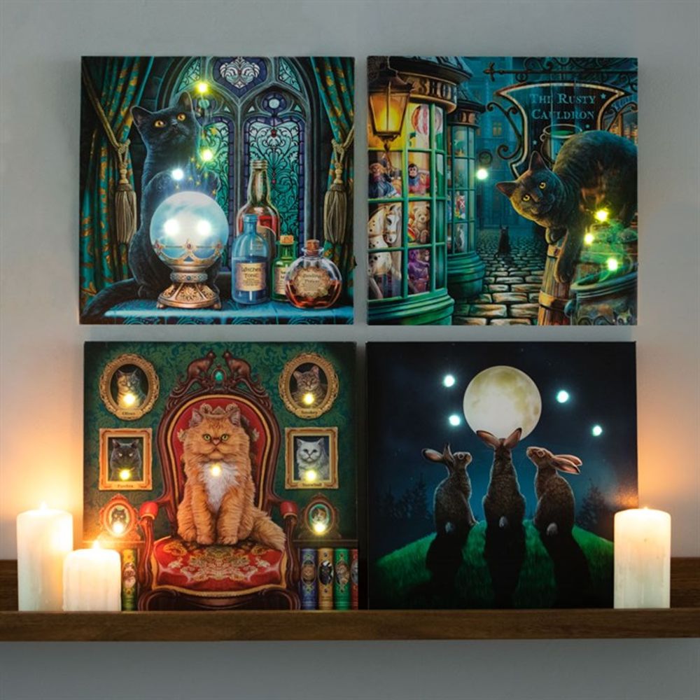 Mad About Cats Light Up Canvas By Lisa Parker N/A