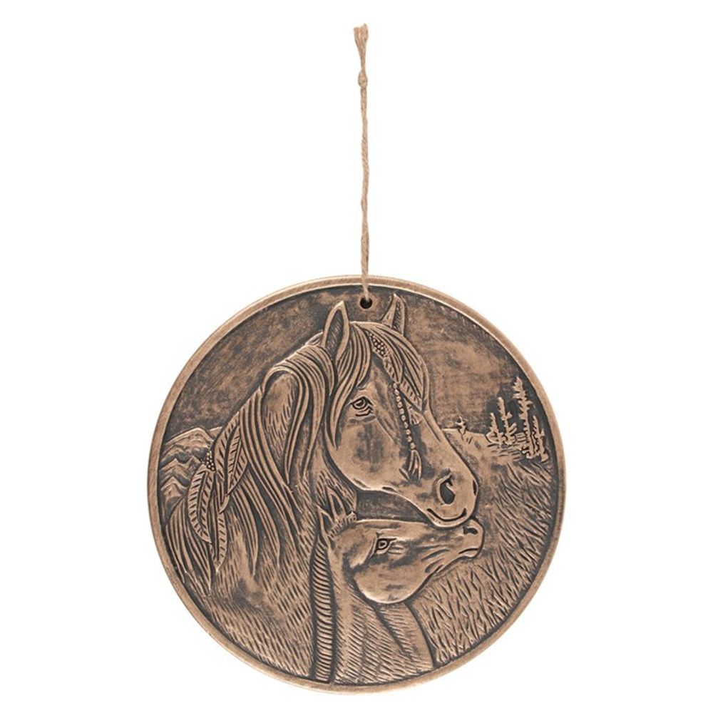 Bronze Terracotta 'Apache' Plaque By Lisa Parker N/A