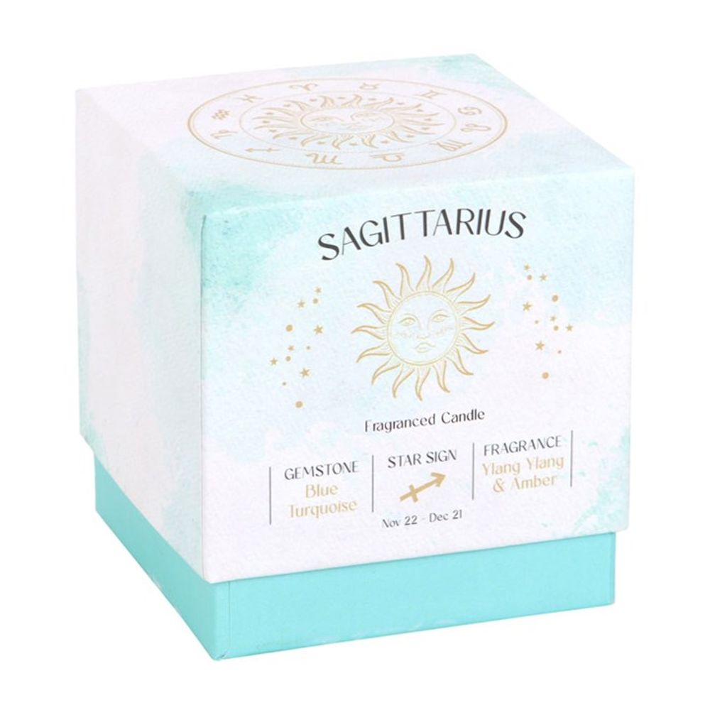 Sagittarius Ylang Ylang & Amber Gemstone Zodiac Candle N/A