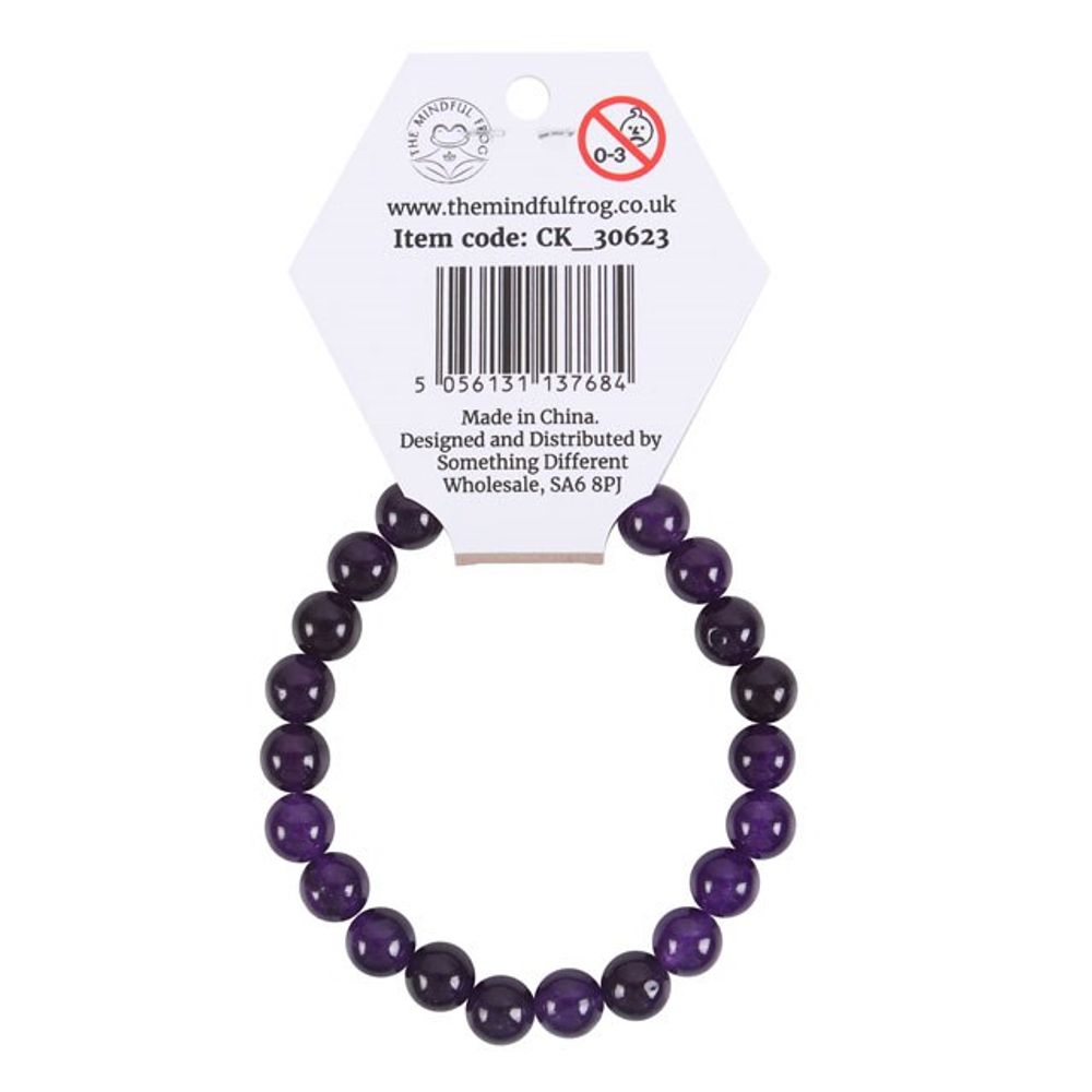 Third Eye Chakra Amethyst Gemstone Bracelet N/A