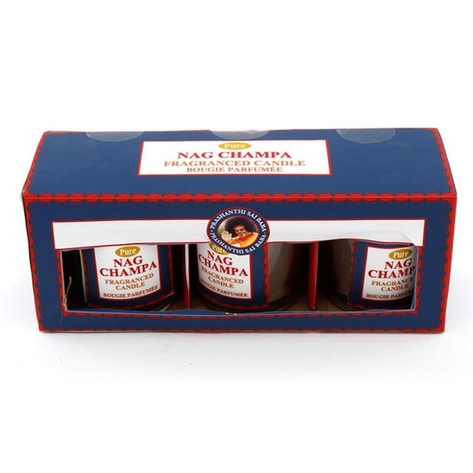 Set of 3 Nag Champa Votive Candle N/A