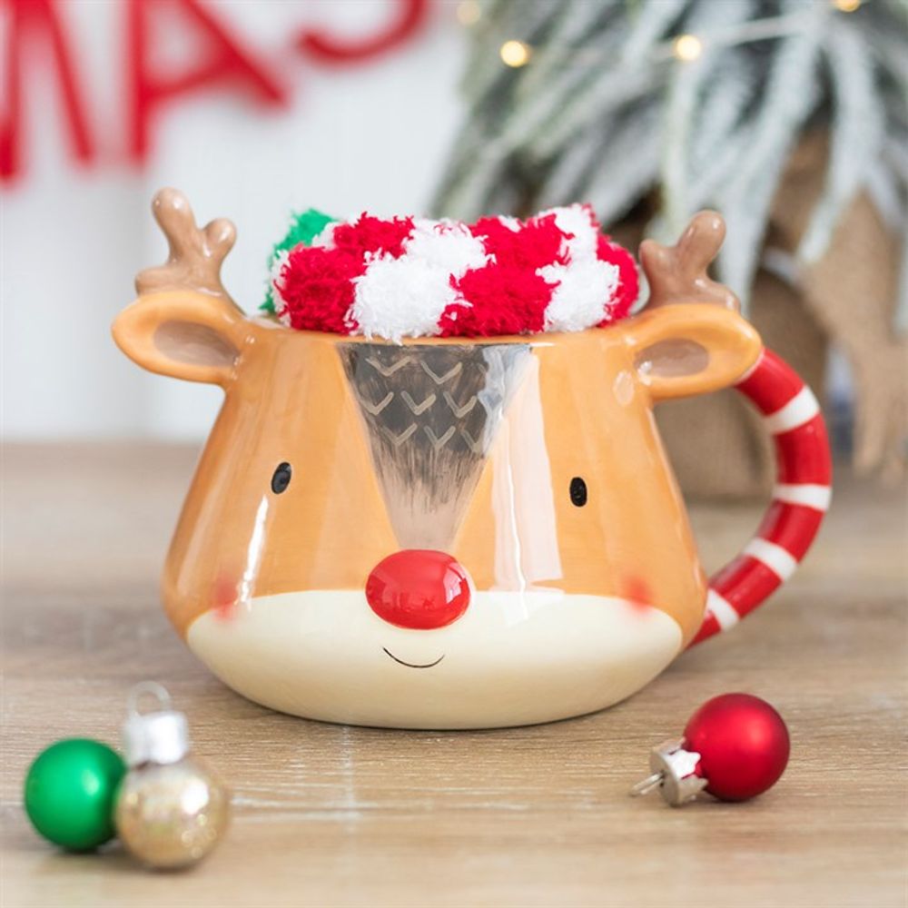 Reindeer Mug and Socks Set N/A